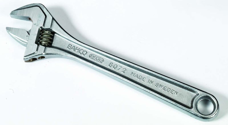 Bahco 8073 RC US Adjustable Wrench  12-Inch  Chrome